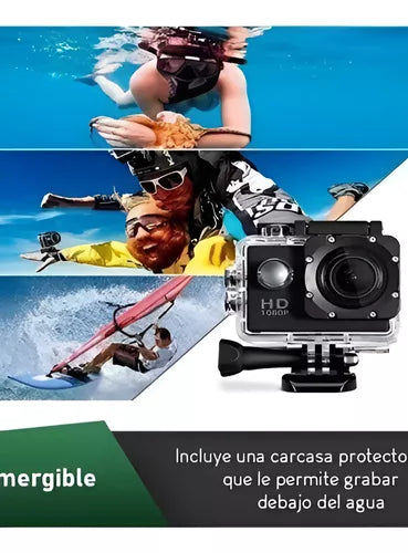 Camara  Deportiva Sumergible Full Hd