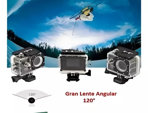 Camara  Deportiva Sumergible Full Hd